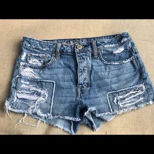 American Eagle Distressed Denim Shorts